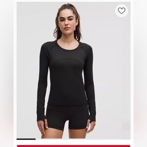 Lululemon Women’s Swiftly Tech Long-Sleeve Shirt 2.0
Waist Length, black, sz 8